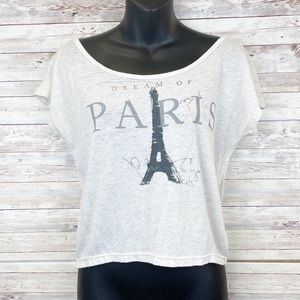 🍀4/$10 AEO Cropped Dolman Tee Dream of Paris